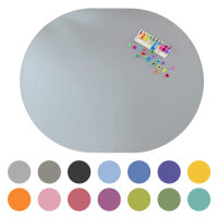 ECO Krabbelmatte Oval Krabbelbahn 160x200cm Hellgrau