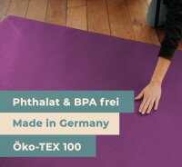 ECO Krabbelmatte Süßer Keks 160cm X 200cm Pflaume