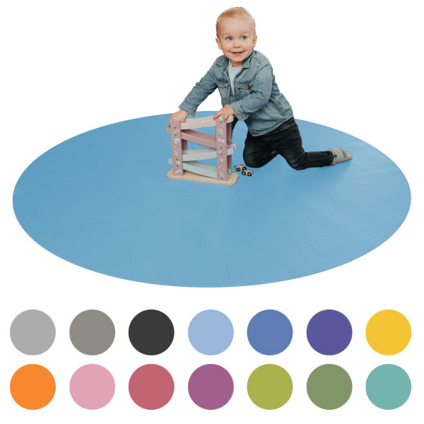 ECO Krabbelmatte Zauberkugel Rund Hellblau 180