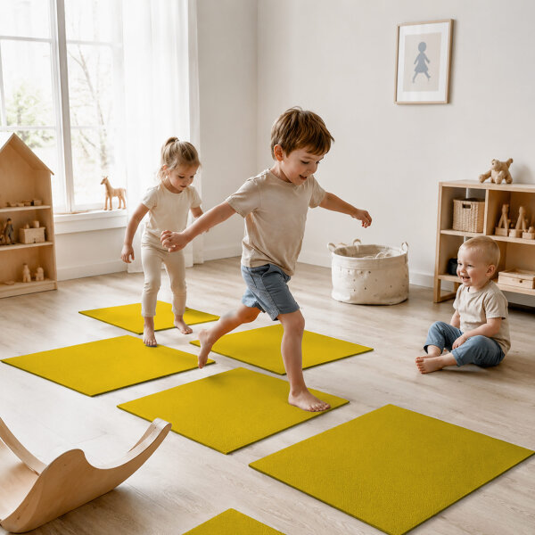 EcoPlay Spiel & Sport Fliese Aktiv Mangogelb 40 x 60 cm
