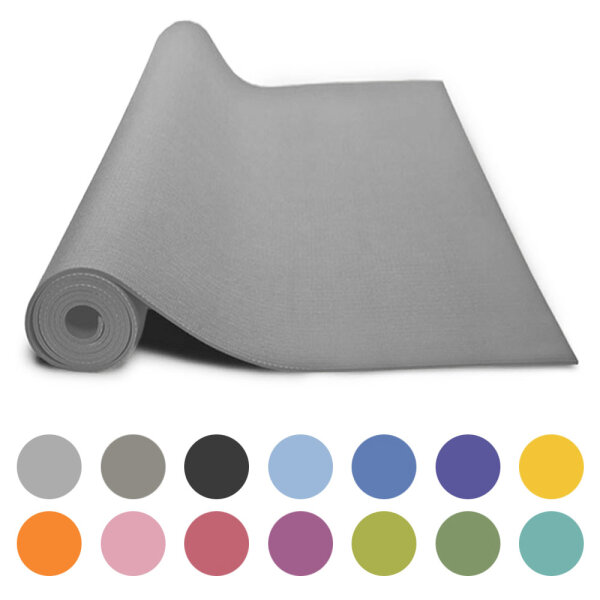 ECO Krabbelmatte Outdoor Blumenwiese Hellgrau 120x500 cm