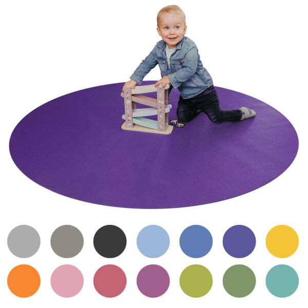 ECO Krabbelmatte Zauberkugel Rund Lila 160cm